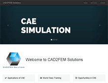 Tablet Screenshot of cad2fem.com